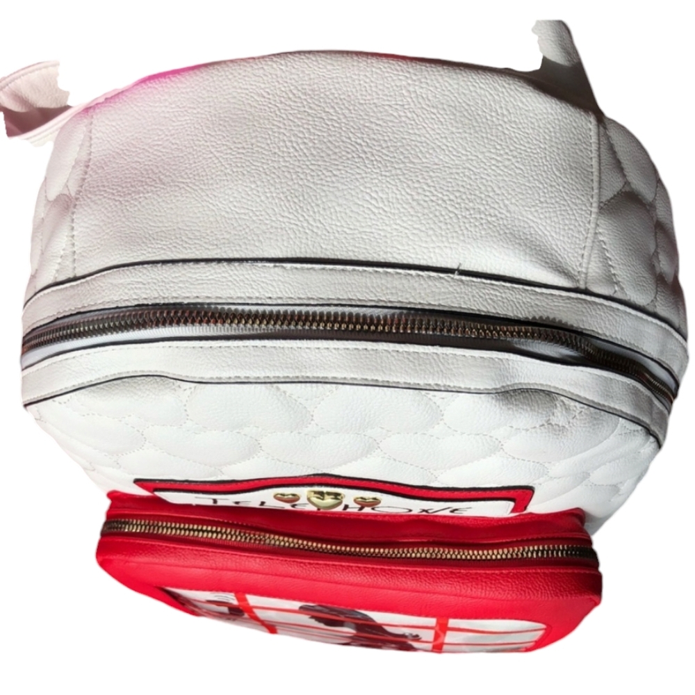 Rare! Betsey Johnson Phone Booth Backpack NWOT - Picture 4 of 12